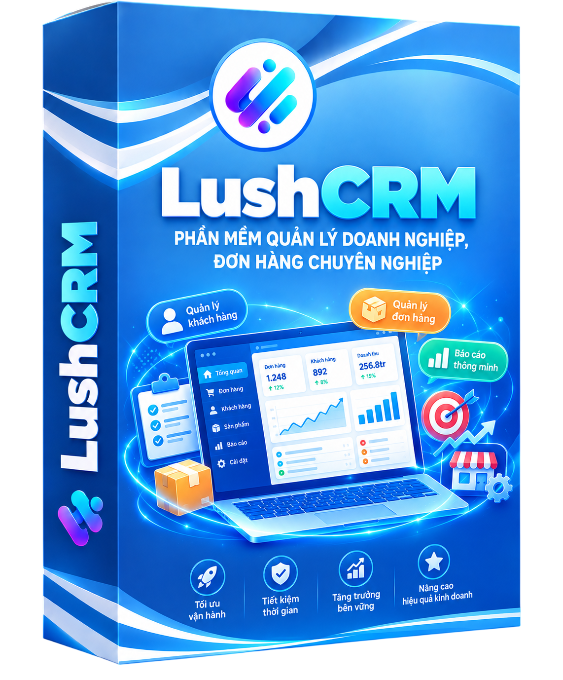 LushCRM - Phần mềm quản lý doanh nghiệp, đơn hàng chuyên nghiệp